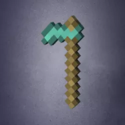 Rigged Minecraft Hoe