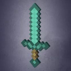 Rigged Minecraft Sword