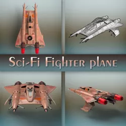 Sci-Fi Fighter plane