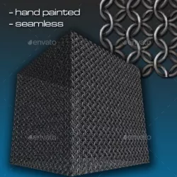 Seamless Hand Painted Chain Mail 1