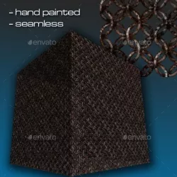 Seamless Hand Painted Rusty Chain Mail