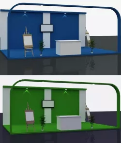 Stall Design 3d Model 1