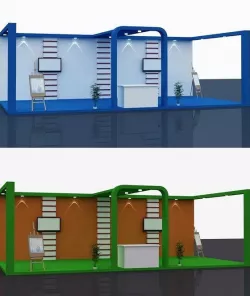 Stall Design 3d Model