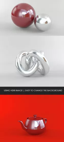 Studio Lighting Render Setup Mental Ray with HDRI Image