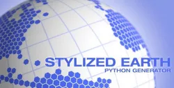 Stylized Earth C4D Python Generator