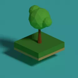 Summer Time Low Poly Tree