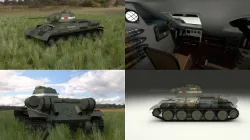 T-34/76 Interior/Engine Bay Full HDRI