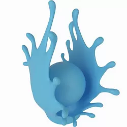 Table lamp splash 3d print