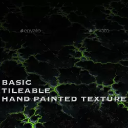 Tainted Poison Ground - Seamless Hand Painted