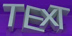 Template Text 3D