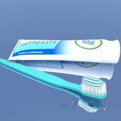 Toothpaste with Brush.