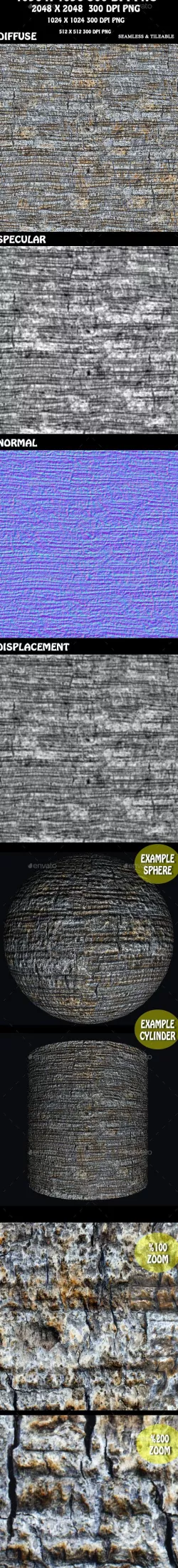 Tree Bark Texture 3D