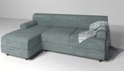 Velvet fabric sofa