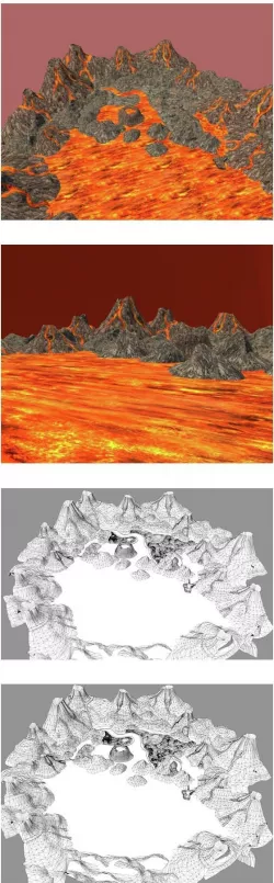 Volcano Valley Low Poly