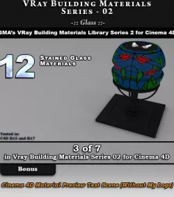 VRay Building Materials S02 - Glass for C4D