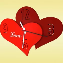 Wall clock "Love"