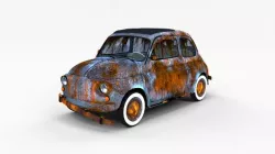 Weathered Fiat 500 Nuova rev