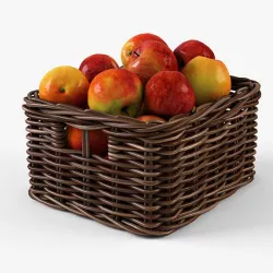 Wicker Apple Basket Ikea Byholma 1 Brown