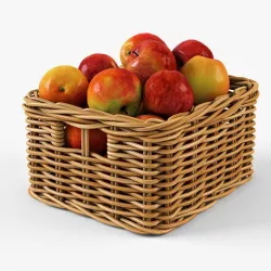 Wicker Apple Basket Ikea Byholma 1 Natural