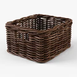 Wicker Basket Ikea Byholma 1 Brown