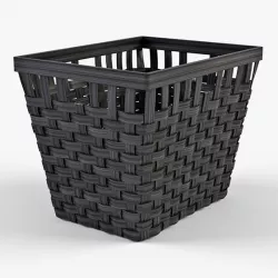 Wicker Basket Ikea Knarra 2 Black Color