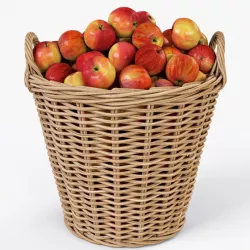 Wicker Basket Ikea Nipprig with Apples