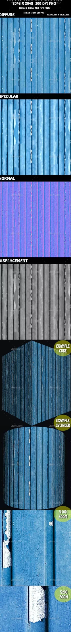Wood Fence Wall 3D