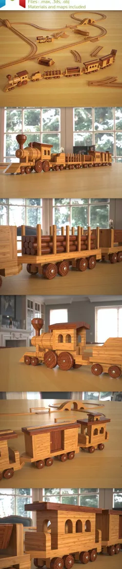 Wood Train Toy