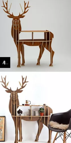 3D deer shelf