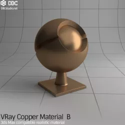 3ds Max V-Ray (Ver 3.4) Copper Material B