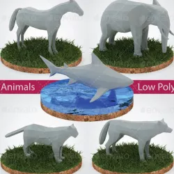 Animals Low Poly - Vol. 1