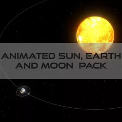 Animated Sun Earth Moon System