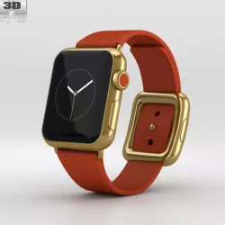 Apple Watch Edition 38mm Yellow Gold Case Red Modern Buckle