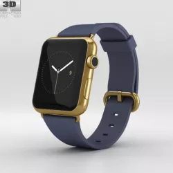 Apple Watch Edition 42mm Yellow Gold Case Blue Classic Buckle