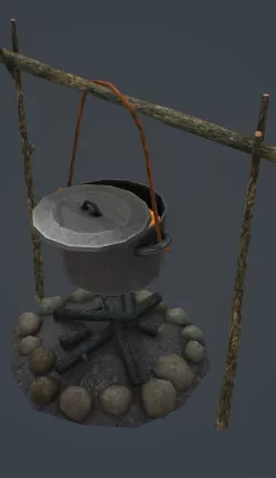 Campfire 3d model