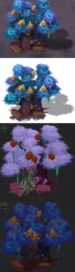 Cartoon hell - ghost coffin tree 04