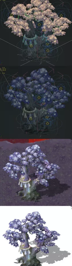 Cartoon hell - soul Flower tree 01