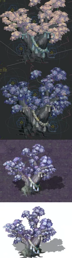 Cartoon hell - soul Flower tree 04