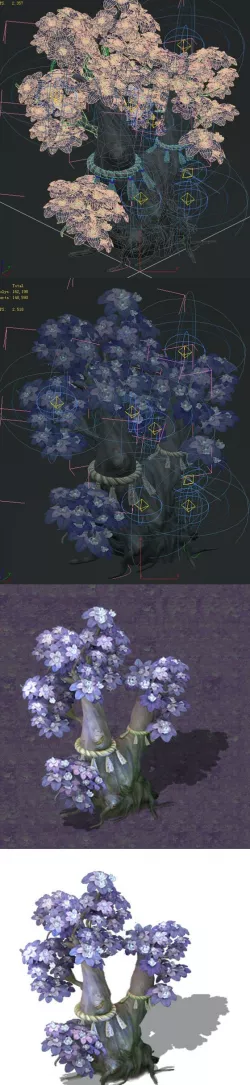 Cartoon hell - soul Flower tree 05