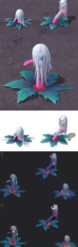 Cartoon hell - water ghost lantern
