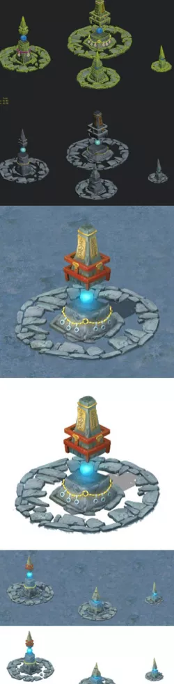 Cartoon version - Crested stone