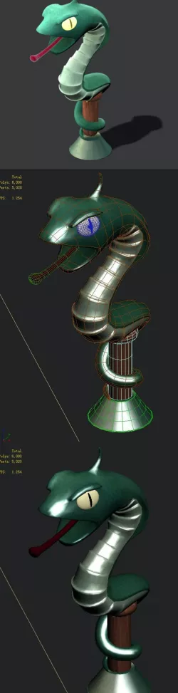 Cartoon version - melon snake lights
