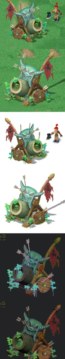 Cartoon version - Wind magic cannon