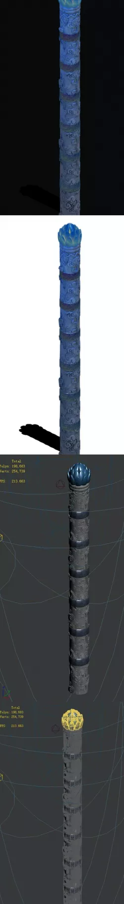 Chinese ancient architecture - Long column