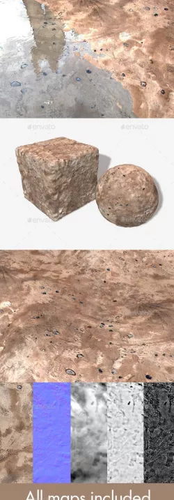 Damp Jungle Sand Seamless Texture