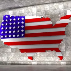 Decorative Map Flag
