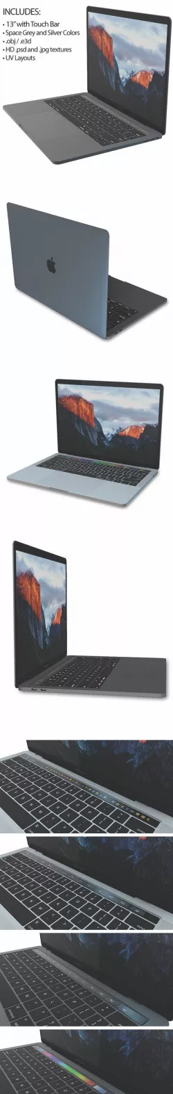 Element 3D 2016 MacBook Pro 13" with Touchbar