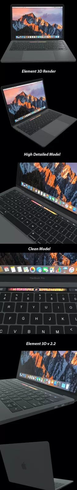 Element 3D - MacBook Pro 2016