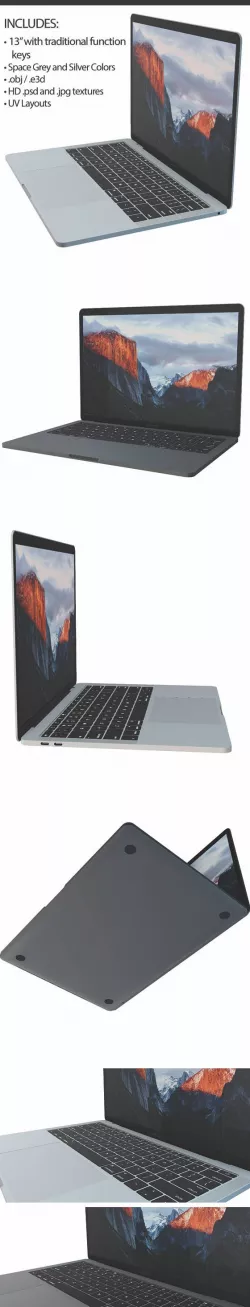 Element3D 2016 MacBook Pro 13"