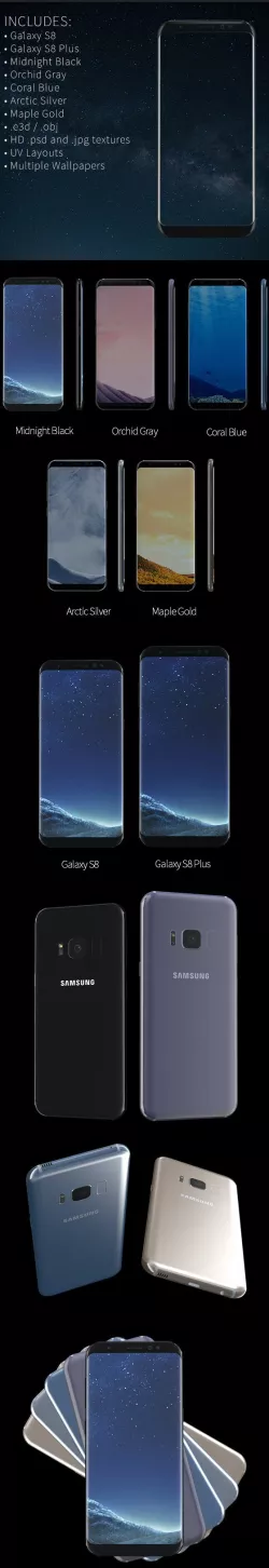 Element3D Samsung Galaxy S8 and S8 Plus